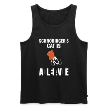 Schrödingers Cat Is Schrödingers Katze - Männer Premium Bio Tank Top - Schwarz - Vorne - Michal (187cm)