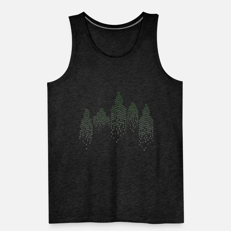 Binary City Computer Scientist Hack Coder Débardeur bio Premium Homme