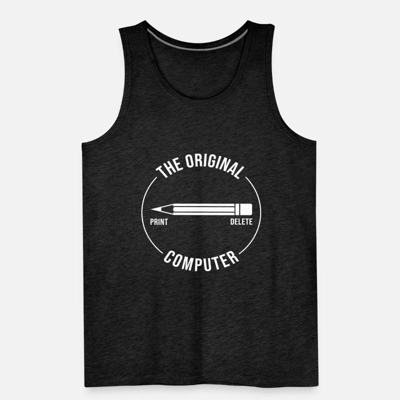 The Original Computer Hack Computer Scientist Men's Premium Organic Tank Top
