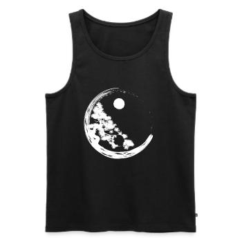 Bonsaï Yin Yang Jardin d’arbres - Débardeur bio Premium Homme - noir - Devant - Michal (187cm)