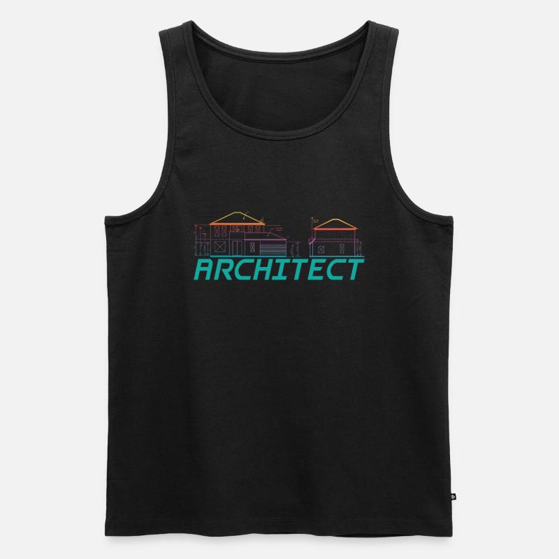 Architecte Architecte Architecture Bâtiment - Débardeur bio Premium Homme - noir