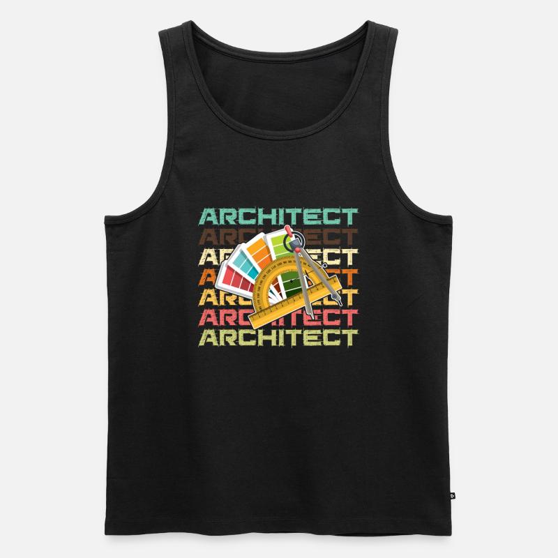 Architecte Architecte Architecture Bâtiment - Débardeur bio Premium Homme - noir