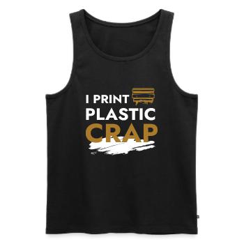 I Print Plastic Crap 3d Druck Drucker - Männer Premium Bio Tank Top - Schwarz - Vorne - AI Model Male 178 light (178cm)