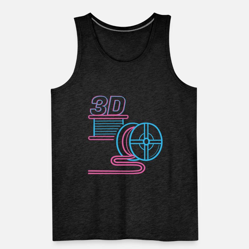 3D Filament PLA 3D Printing 3D Printer Men's Premium Organic Tank Top