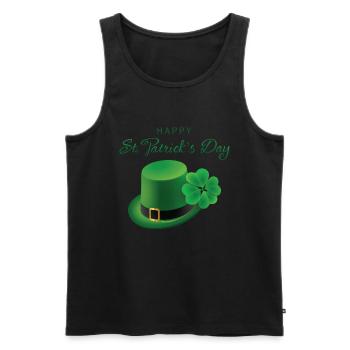 Bonne Saint-Patrick Irlande Hat - Débardeur bio Premium Homme - noir - Devant - Michal (187cm)