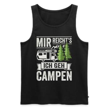 Mir reichts ich geh Campen Camping Wohnmobil - Männer Premium Bio Tank Top - Schwarz - Vorne - Michal (187cm)