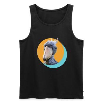 Shoebill Schuhschnabel Vogel Ornitologe - Männer Premium Bio Tank Top - Schwarz - Vorne - Michal (187cm)