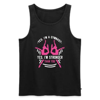IM A Gymnast Gymnastics Gymnastics Turner - Men's Premium Organic Tank Top - black - Front - AI Model Male 178 light (178cm)