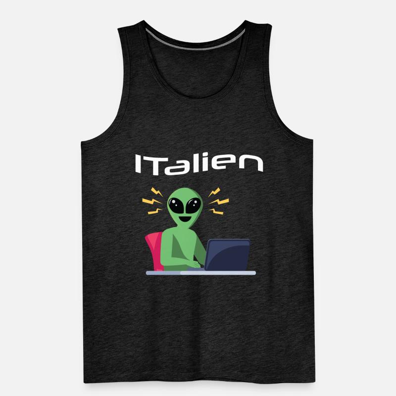 ITalien Alien Informatiker Hacker Coder Débardeur bio Premium Homme