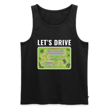 Lets Drive Play Rug Play Mat - Men's Premium Organic Tank Top - black - Front - Michal (187cm)