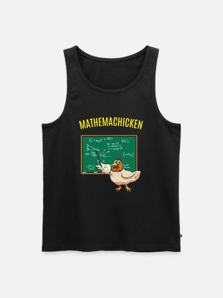 Math Math Math Poulet Math - Débardeur bio Premium Homme - noir