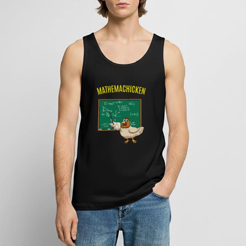Math Math Math Chicken Math Men's Premium Organic Tank Top