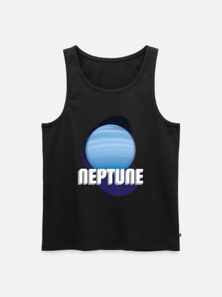 Neptune Planet Universe - Men's Premium Organic Tank Top - black