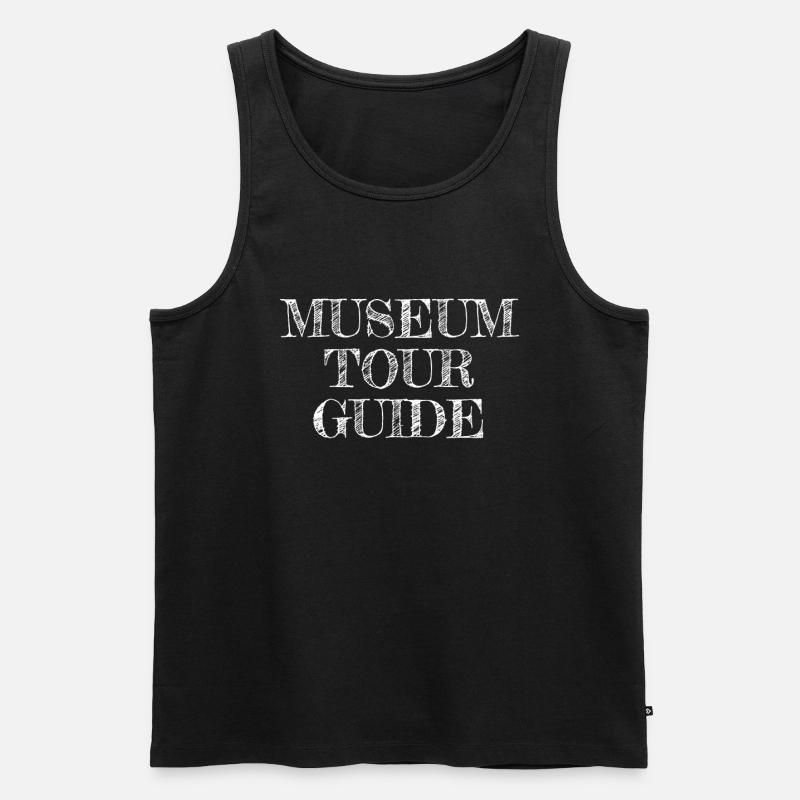 Musée Guide touristique Musée - Débardeur bio Premium Homme - noir