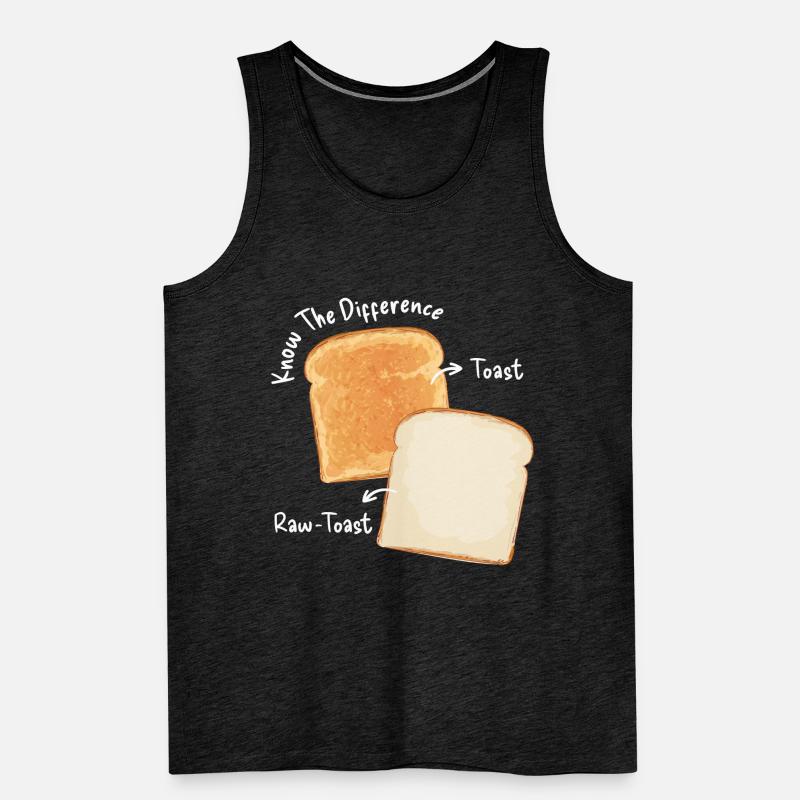 Toast Difference Bread Toast Breakfast Men's Premium Organic Tank Top