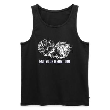 Eat Your Heart Out Artichokes - Men's Premium Organic Tank Top - black - Front - AI Model Male 178 light (178cm)