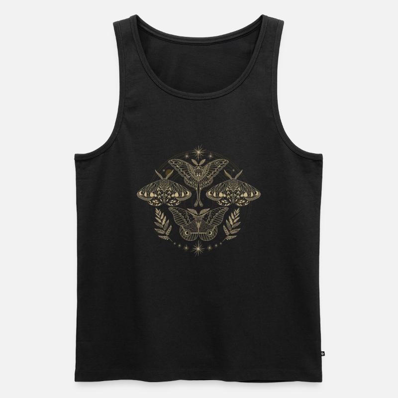 Moth Goth Moth Mystical - Men's Premium Organic Tank Top - black