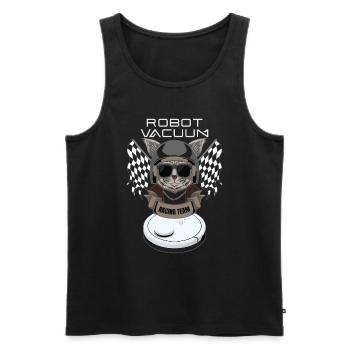Saugroboter Racing Team Saugerroboter - Männer Premium Bio Tank Top - Schwarz - Vorne - AI Model Male 178 light (178cm)