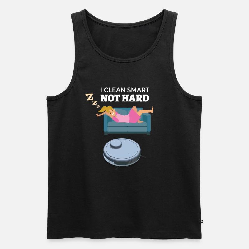 I Clean Smart Saugroboter Saugerroboter - Männer Premium Bio Tank Top - Schwarz