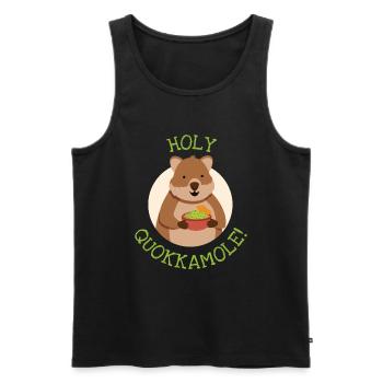 Quokka Holy Quokkamole Australie - Débardeur bio Premium Homme - noir - Devant - Michal (187cm)