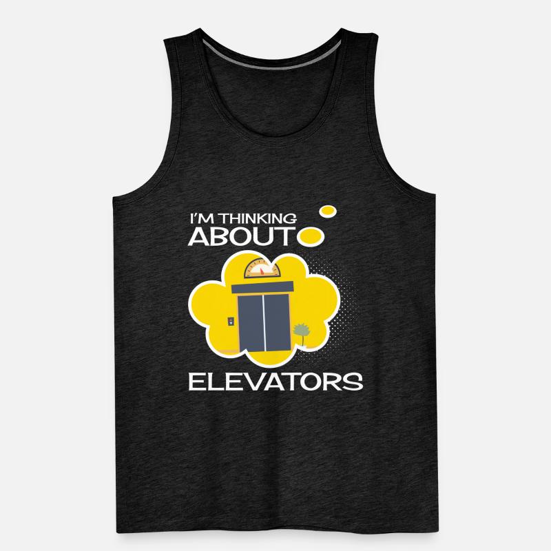 Thinking Elevators Ascenseur Ascenseur Ascenseur Débardeur bio Premium Homme