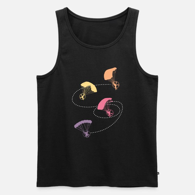 Paramotor Fliegen Paragliding - Männer Premium Bio Tank Top - Schwarz