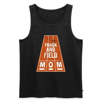 Maman athlétisme Maman d’athlétisme - Débardeur bio Premium Homme - noir - Devant - Michal (187cm)