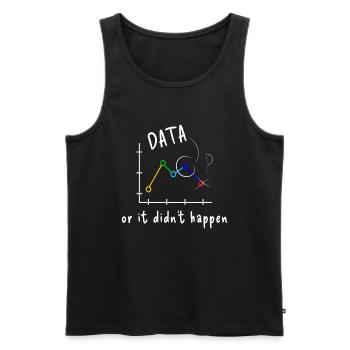 Data ot it didn ́t happen Verhaltensanaly - Men's Premium Organic Tank Top - black - Front - Michal (187cm)