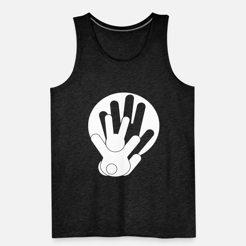 Shadow Play Shadow Hands Rabbit Men's Premium Organic Tank Top