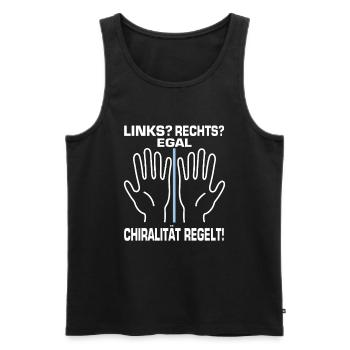 Chiralität Regelt! Chemie Chemiker - Männer Premium Bio Tank Top - Schwarz - Vorne - Michal (187cm)