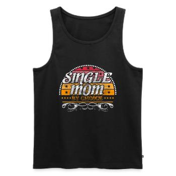 Single Mom Mom Son Gift - Men's Premium Organic Tank Top - black - Front - Michal (187cm)