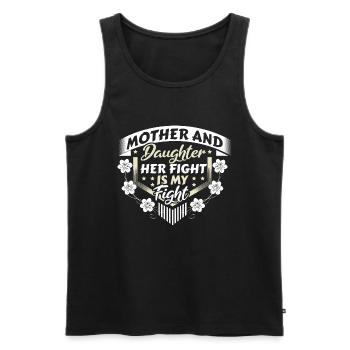 Mère Fille Famille Enfant - Débardeur bio Premium Homme - noir - Devant - Michal (187cm)
