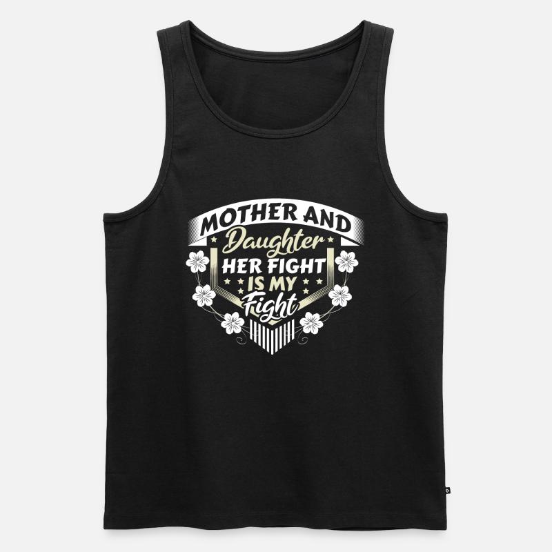 Mutter Tochter Familie Kind - Männer Premium Bio Tank Top - Schwarz