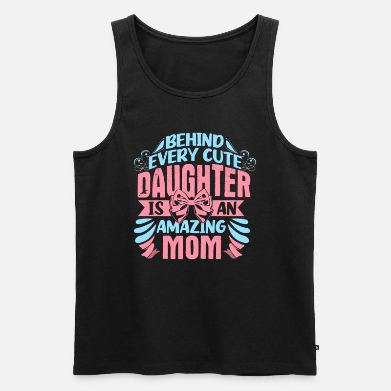 Mutter Tochter Zusammenhalt Geschenkidee - Männer Premium Bio Tank Top - Schwarz