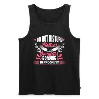 Mutter Tochter Familie Mutterliebe Geschenk - Männer Premium Bio Tank Top - Schwarz - Vorne - AI Model Male 178 light (178cm)