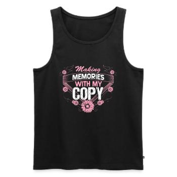 Mère Fille Meilleurs Amis Enfant - Débardeur bio Premium Homme - noir - Devant - Michal (187cm)