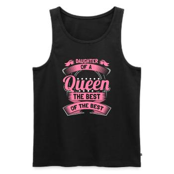 Tochter Eltern Süß - Männer Premium Bio Tank Top - Schwarz - Vorne - Michal (187cm)