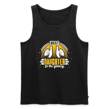Beste Tochter Vater Niedlich Geschenk - Männer Premium Bio Tank Top - Schwarz - Vorne - AI Model Male 178 light (178cm)