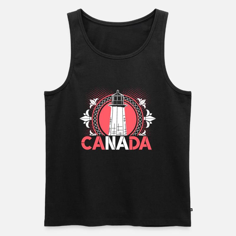 Feuille d’érable du Canada - Débardeur bio Premium Homme - noir