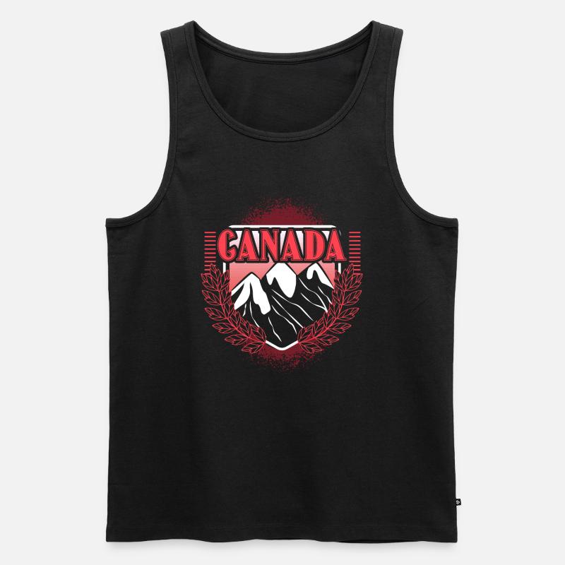 Kanada Elch Staat - Männer Premium Bio Tank Top - Schwarz