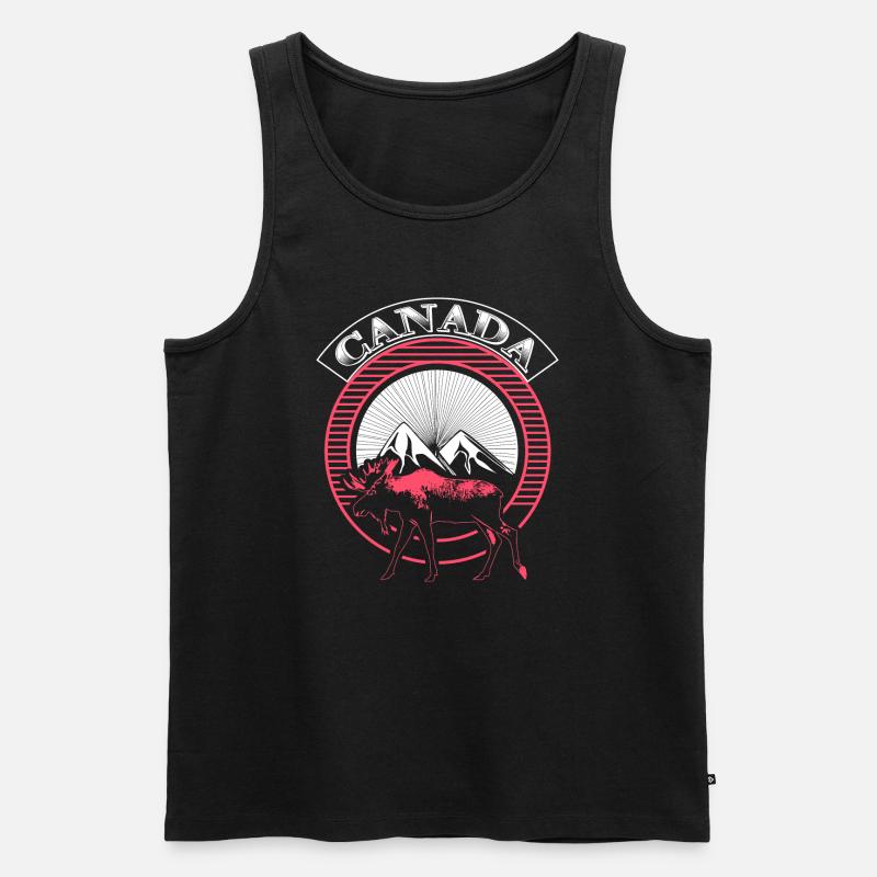 Kanada Schnee Staat Geschenkidee - Männer Premium Bio Tank Top - Schwarz