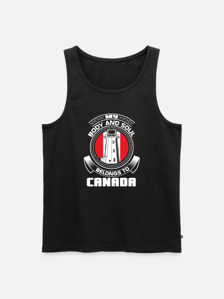 Canada Maple Flag - Men's Premium Organic Tank Top - black
