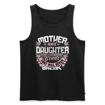 Mutter Tochter Eltern - Männer Premium Bio Tank Top - Schwarz - Vorne - AI Model Male 178 light (178cm)