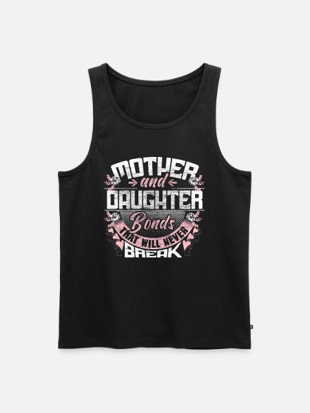 Mutter Tochter Eltern - Männer Premium Bio Tank Top - Schwarz