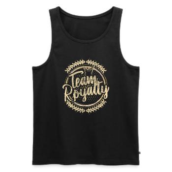 Idée cadeau pour la fête des mères mère et fille - Débardeur bio Premium Homme - noir - Devant - Michal (187cm)