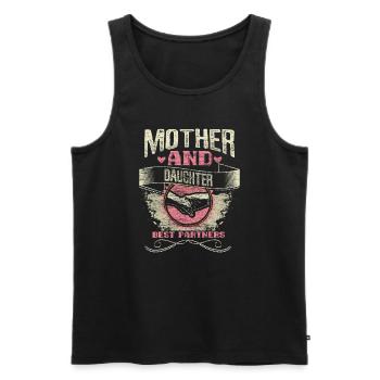 Mutter Tochter Beste Freunde Eltern - Männer Premium Bio Tank Top - Schwarz - Vorne - Michal (187cm)
