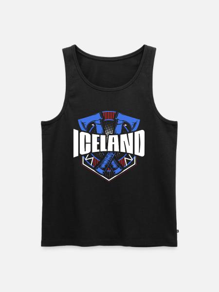 Iceland Reykjavik Pride - Men's Premium Organic Tank Top - black