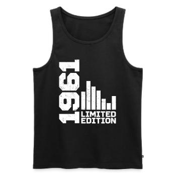 Vintage 1961 Birthday Gift 1961 1961 - Men's Premium Organic Tank Top - black - Front - Michal (187cm)