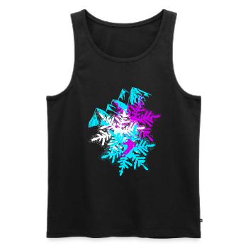 skifahren skifahrer - Männer Premium Bio Tank Top - Schwarz - Vorne - AI Model Male 178 light (178cm)
