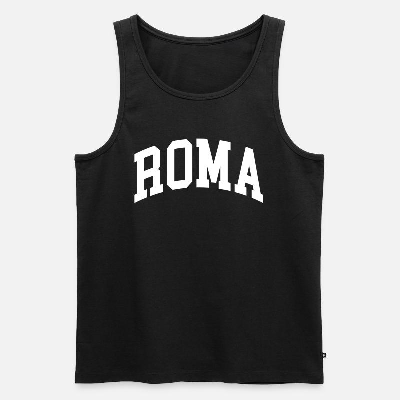 Rom - Männer Premium Bio Tank Top - Schwarz